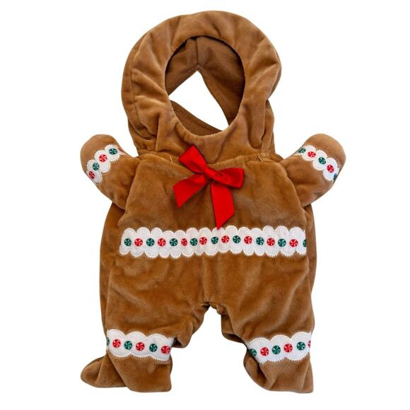 Christmas Gingerbread Pet Costume Gingersnap Hooded Dog Cat Small - Picture 1 of 6